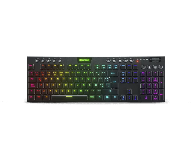 PERIFERICOS TECLADO USB REDRAGON HORUS FS BLACK RED SWITCH GAMER MECANICO K619-RGB