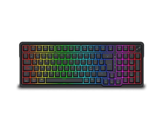 PERIFERICOS TECLADO INALAMBRICO REDRAGON EISA PRO BLACK RGB SWITCH RED GAMER MECANICO BT K686RGB-PRO