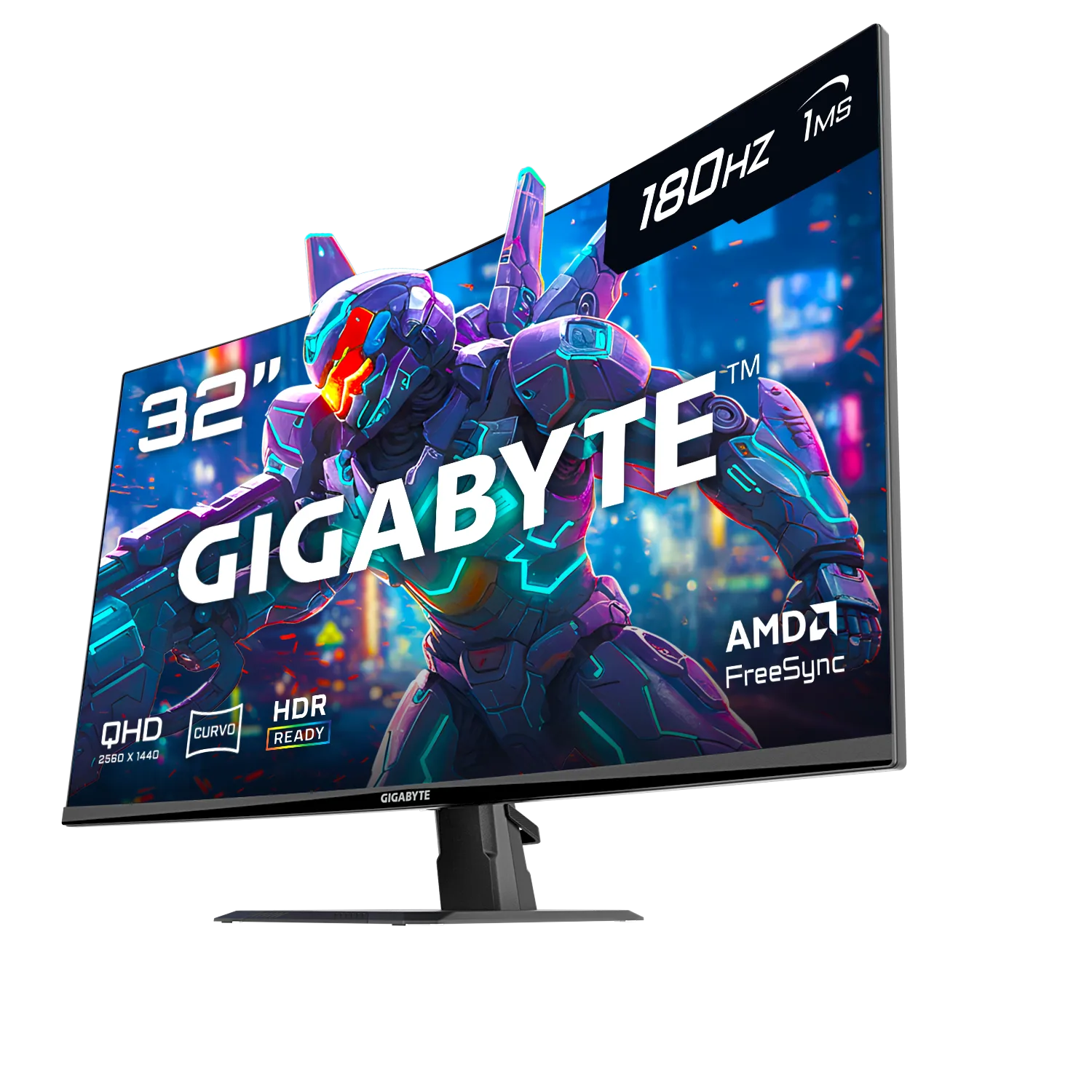 Monitor 32 Gigabyte 2K 180Hz 1ms Curvo GS32QCA AR2