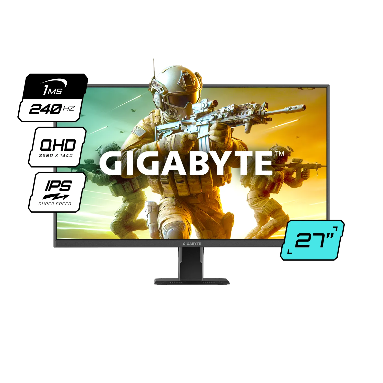 Monitor 27 Gigabyte 2K 240Hz IPS 1ms GS27Q X SA1