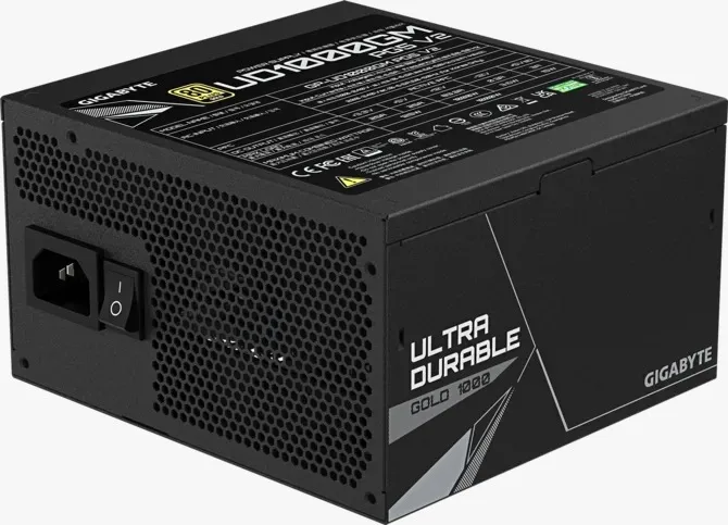 Fuente Certificada Gigabyte 1000W UD Black 80 Plus Gold Full Modular GP-UD1000GM PG5 V2