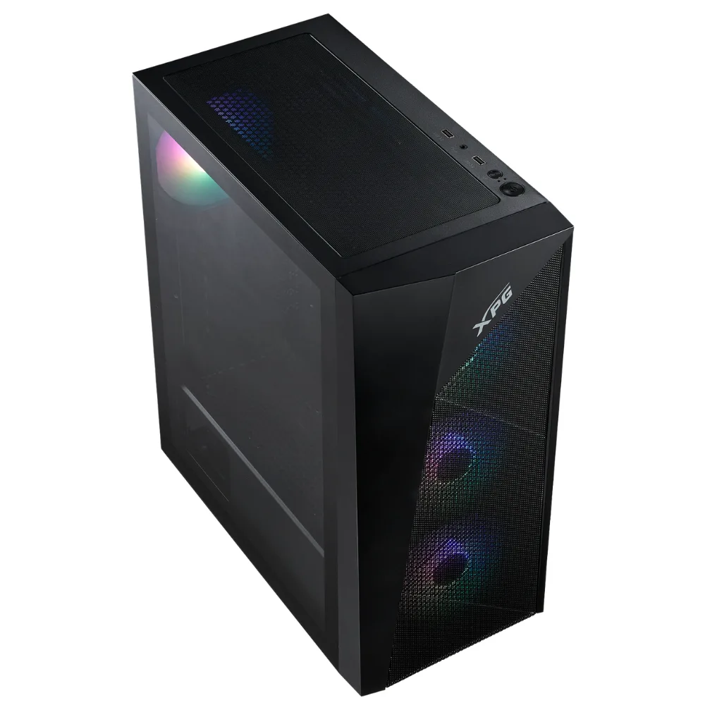 Gabinete Gamer XPG Lander 500 X4 Fan ARGB Black LANDER500MTA-BKCWW