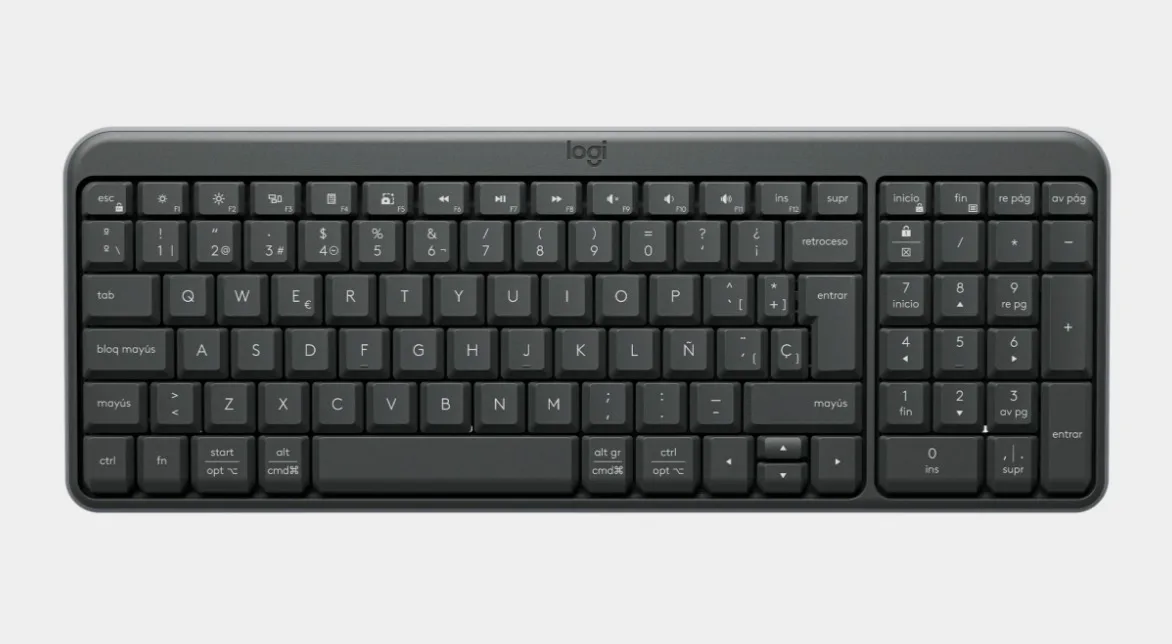 Perifericos Teclado Bluetooth Logitech K250 Pebble Graphite 920-013445
