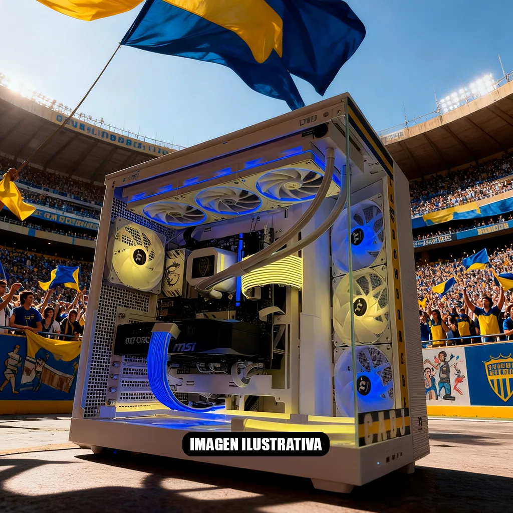 PC Armada Gamer Personalizada Boca Ryzen 5 9600X /Cooler /RTX 5060 Ti /B850 /32GB /2TB /Gabinete /Fuente 750W 80P
