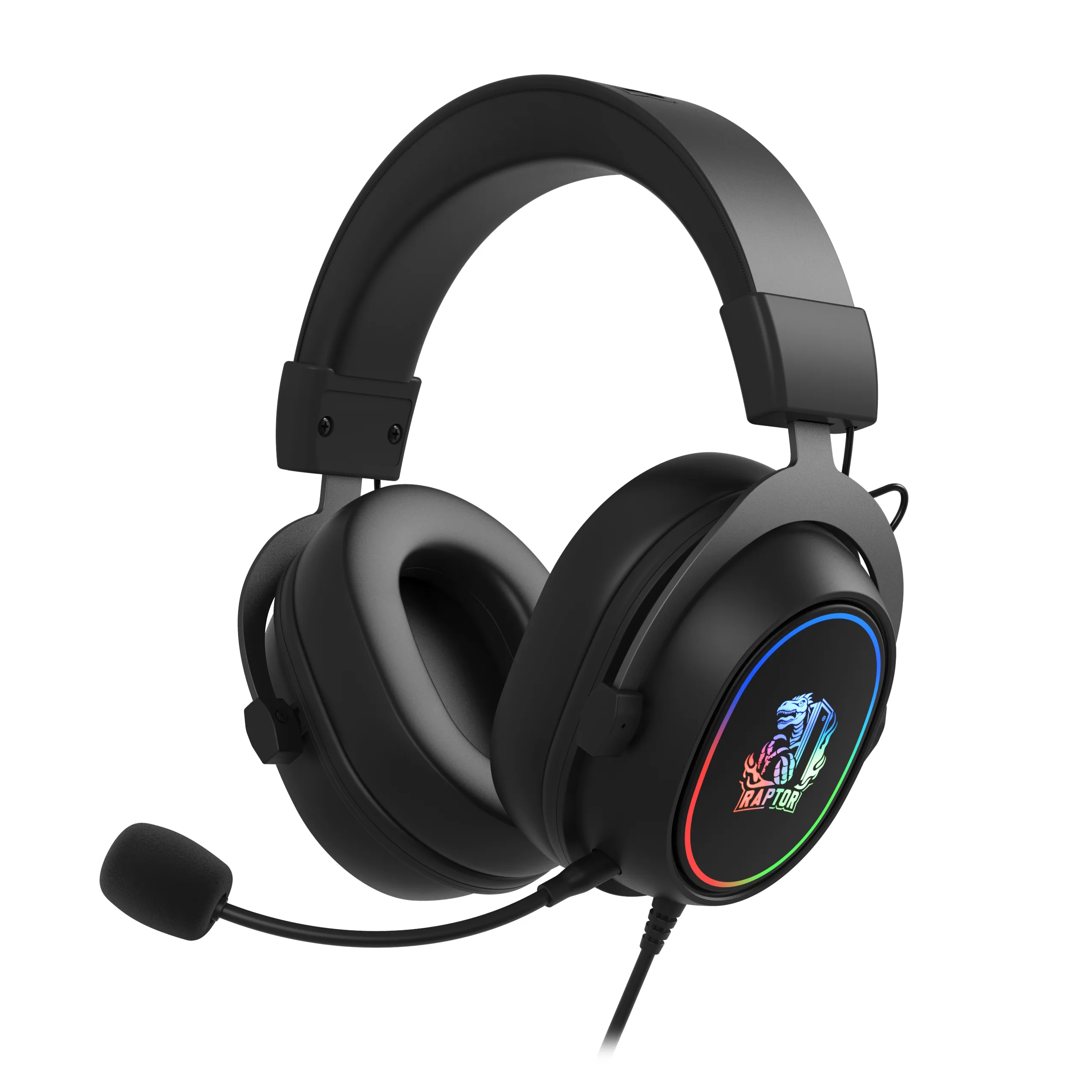 Perifericos Auricular Raptor Inferno PRO X 7.1 USB Black RAP-AURI-RGB-USB-7.1