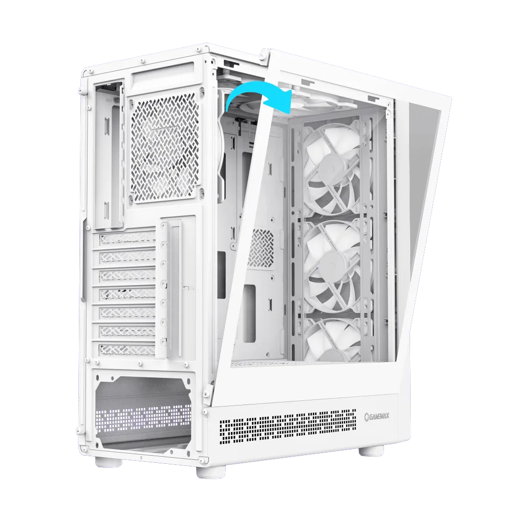 Gabinete Gamer Gamemax Starlight 2 AW X6 Fan ARGB White