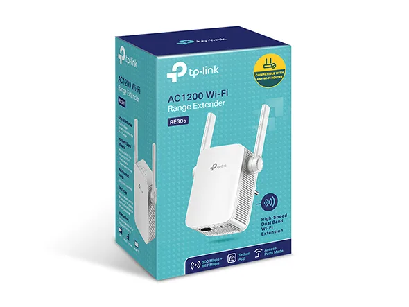 Conectividad Repetidor WiFi Tp-Link Dual Band 300/867mbps AC1200 RE305