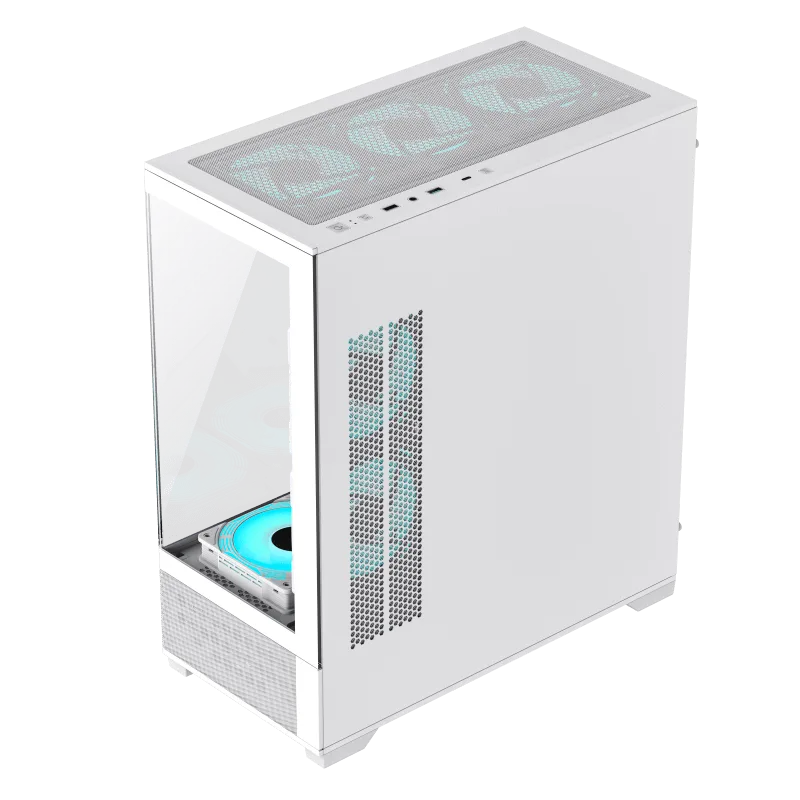 Gabinete Gamer Gamemax Vista AW X6 Fan ARGB White