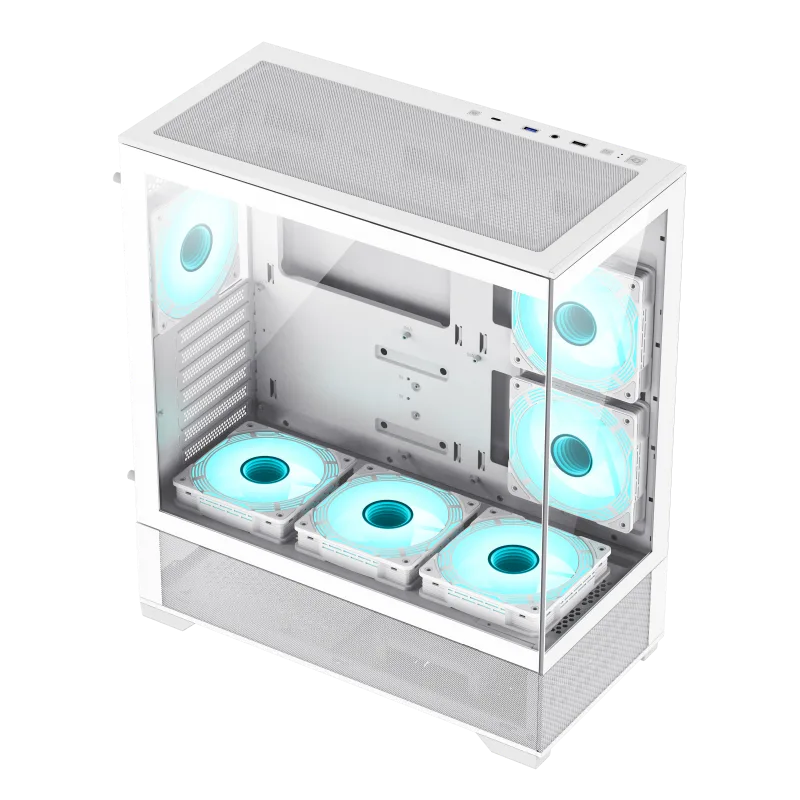 Gabinete Gamer Gamemax Vista AW X6 Fan ARGB White