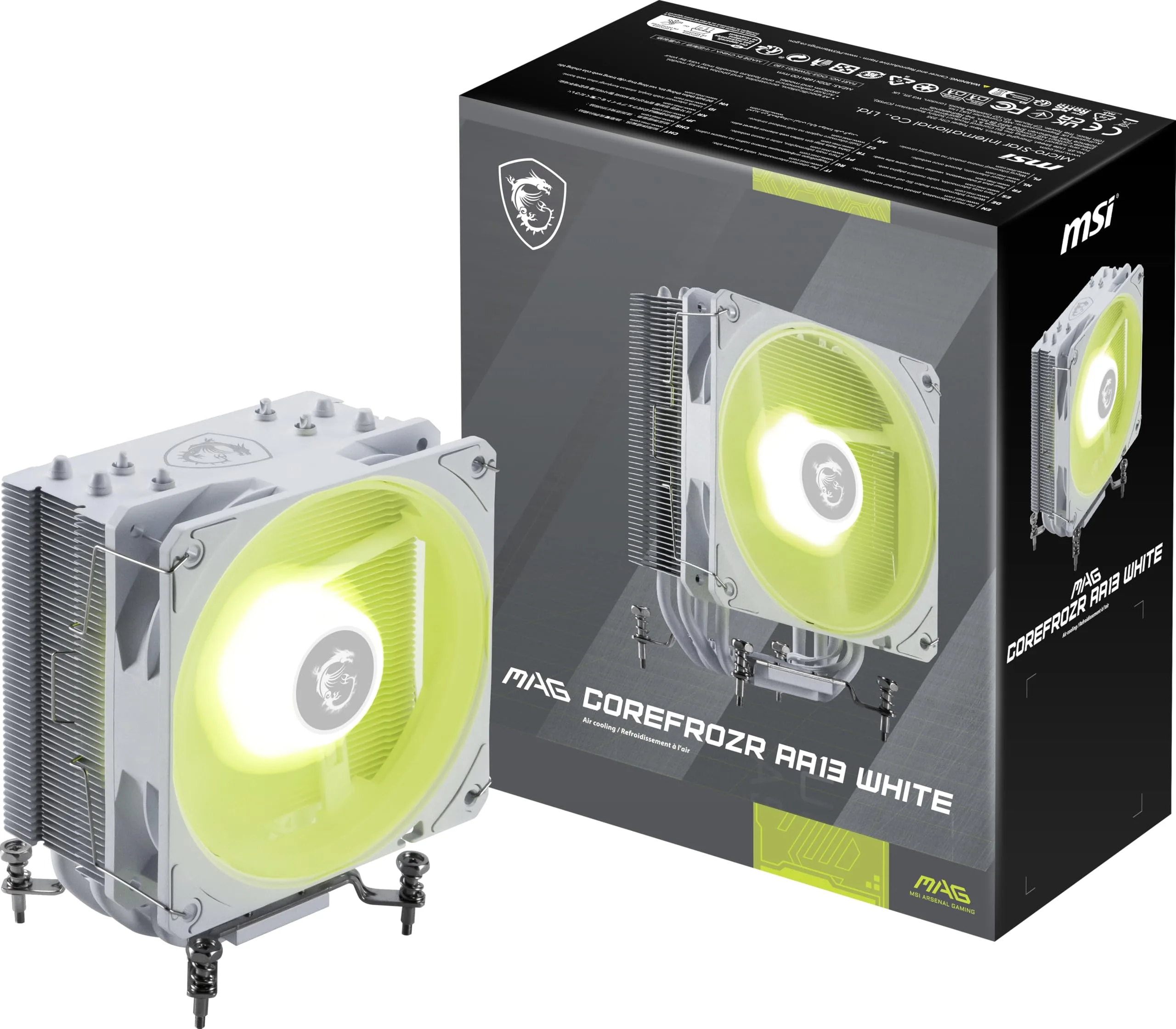 Refrigeracion Cooler CPU MSI Mag Corefrozr AA13 White ARGB