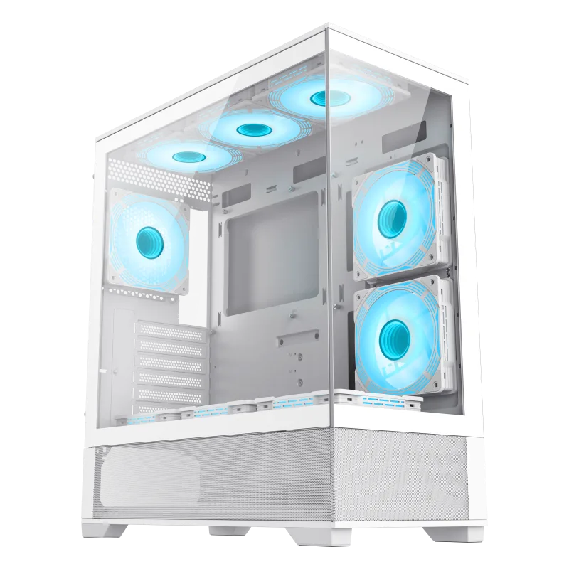 Gabinete Gamer Gamemax Vista AW X6 Fan ARGB White