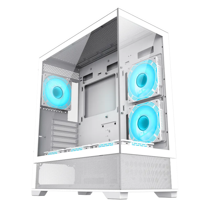 Gabinete Gamer Gamemax Vista AW X6 Fan ARGB White