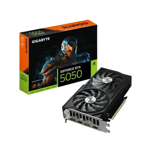 Placa De Video Nvidia Geforce Gigabyte RTX 5050 Windforce 8GB OC V2 GV-N5050WF2OCV2-8GD
