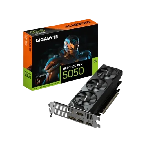 Placa De Video Nvidia Geforce Gigabyte RTX 5050 8GB Low Profile OC GV-N5050OC-8GL