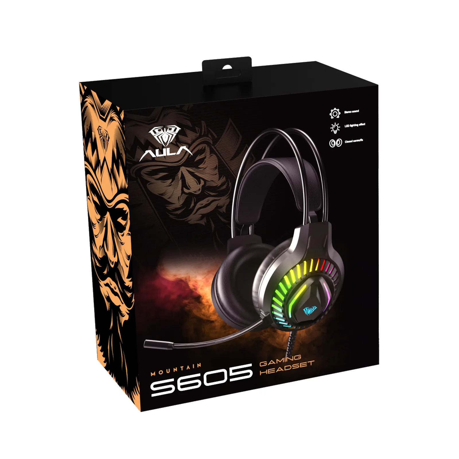 Perifericos Auricular Aula S605 Black RGB