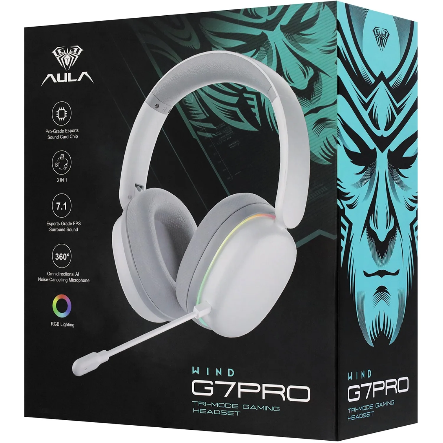 Perifericos Auricular Aula G7 Pro Pink Wireless BT Gamer