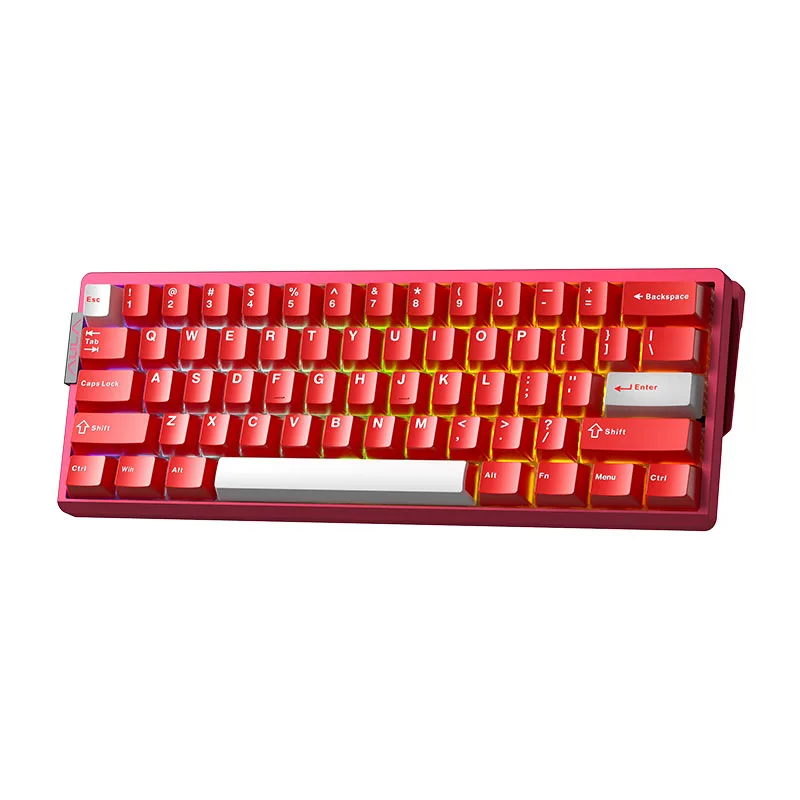 Perifericos Teclado USB Aula AG60 Pro Red + White Switch Aether Magnetico Gamer
