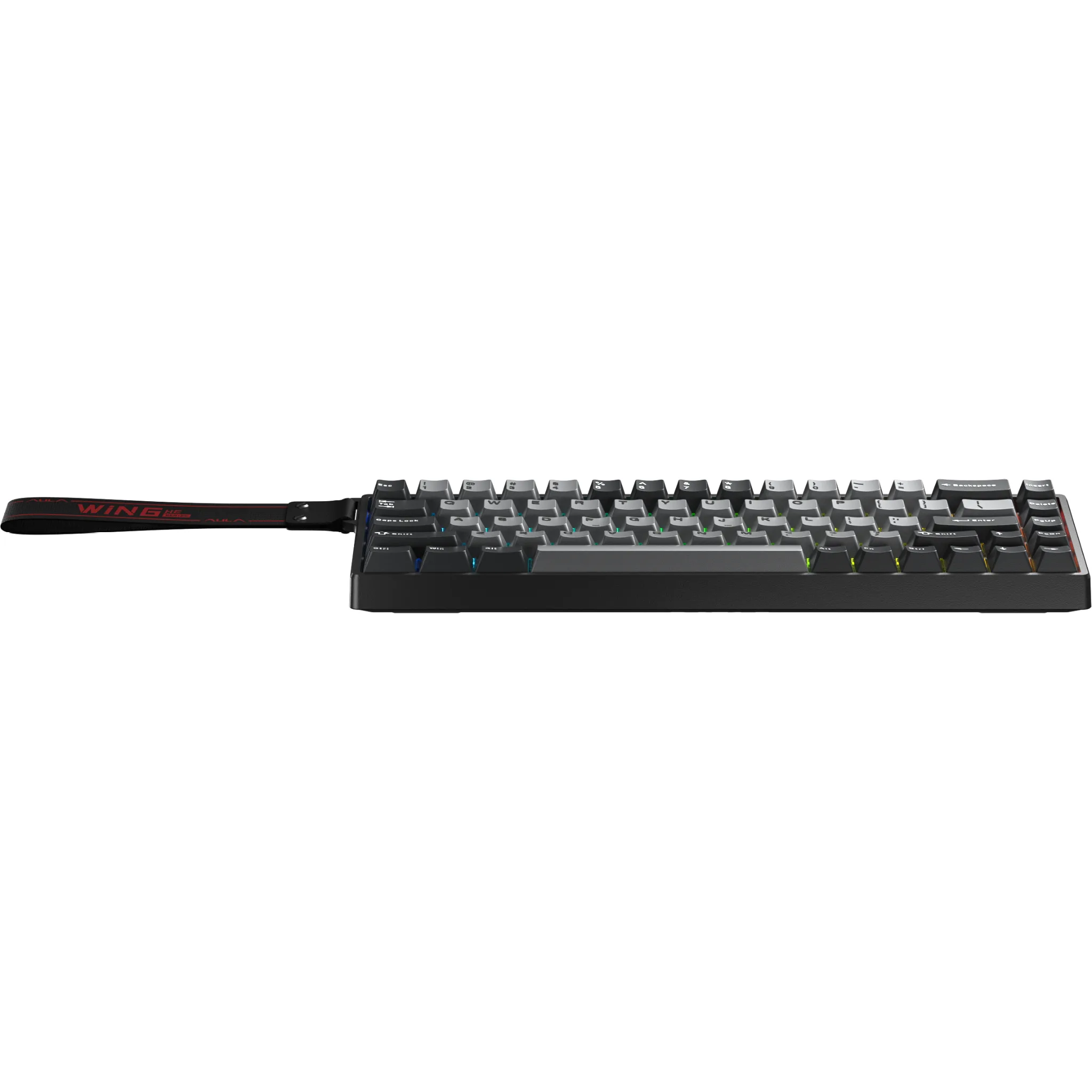 Perifericos Teclado USB Aula WIN68HE Pro Light Grey + Dark Grey Switch Meteor Gamer Magnetico