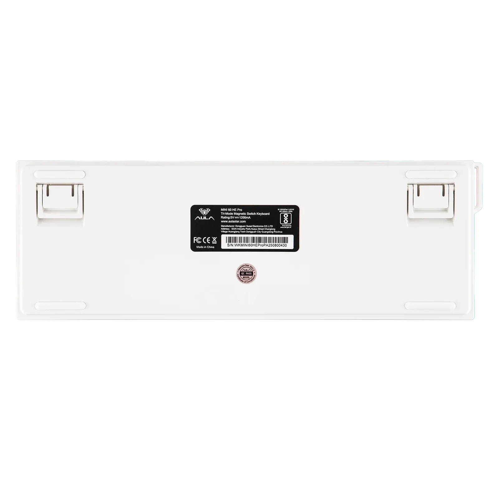 Perifericos Teclado Inalambrico Aula Mini 60HE Pro White Switch Mistcloud Gamer Magnetico BT