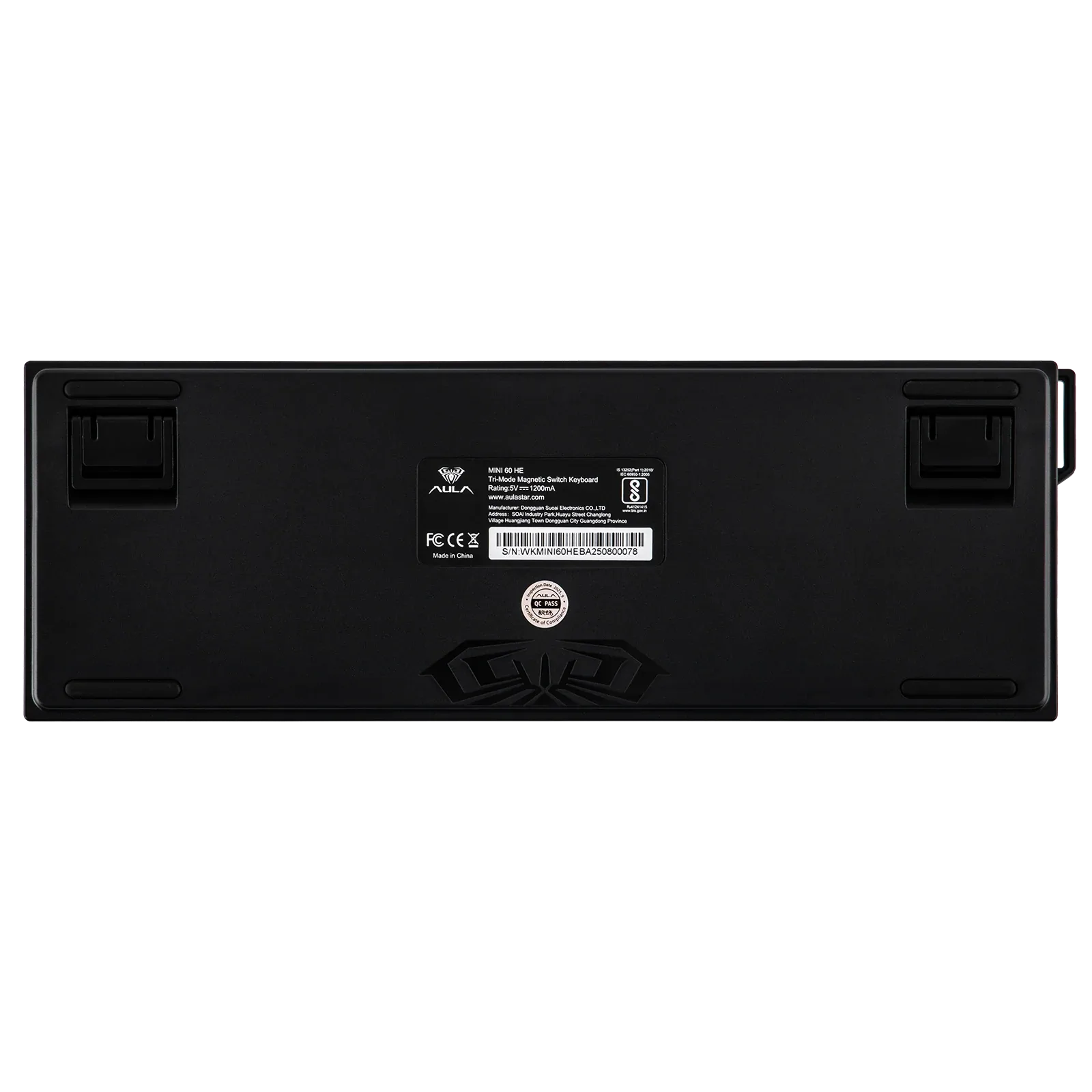 Perifericos Teclado Inalambrico Aula Mini 60HE Black Switch Stormrise Gamer Magnetico BT
