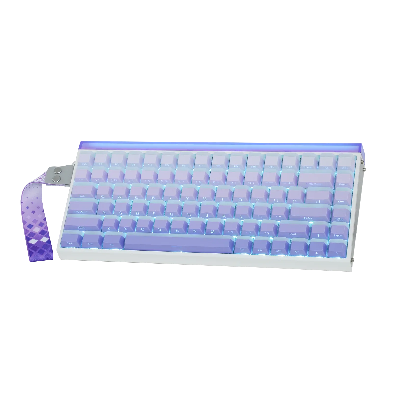 Perifericos Teclado USB Aula Hero 84HE Purple Gradient Lighthouse Switch King Gamer Magnetico