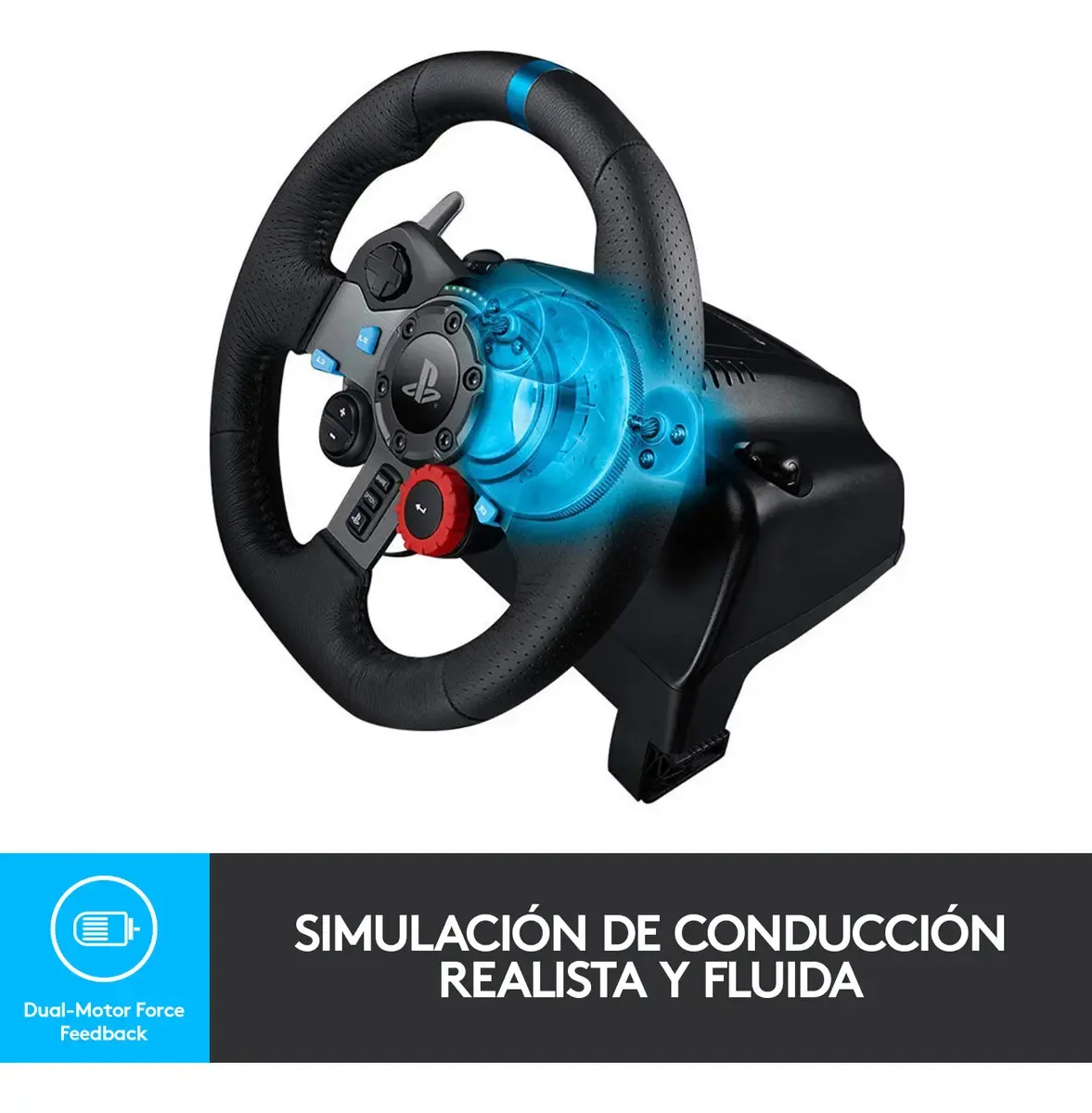 Perifericos Volante + Pedalera Logitech G29 SE Driving Force C/Palanca PC/PS4/PS5 991-000529