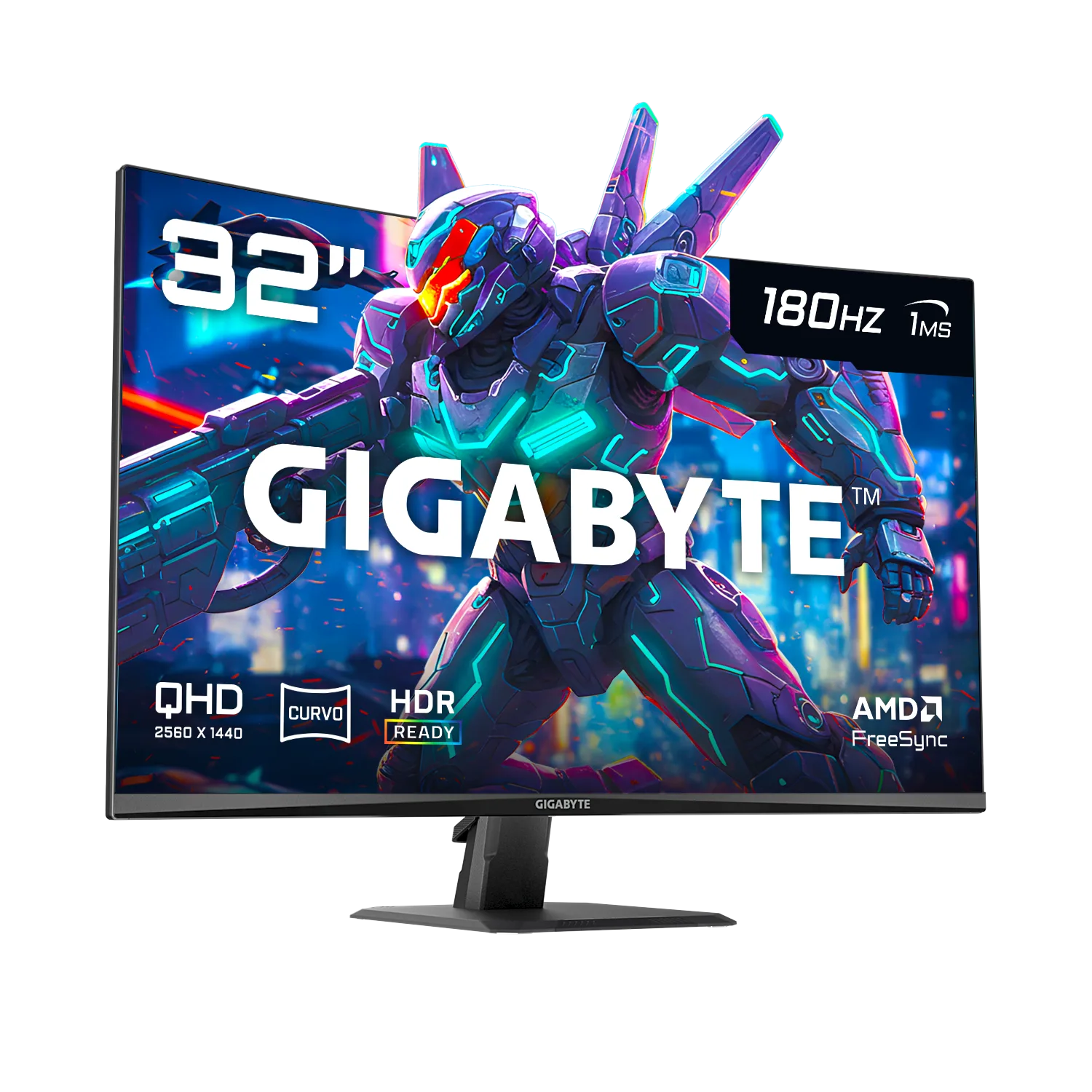 Monitor 32 Gigabyte 2K 180Hz 1ms Curvo GS32QCA SA1