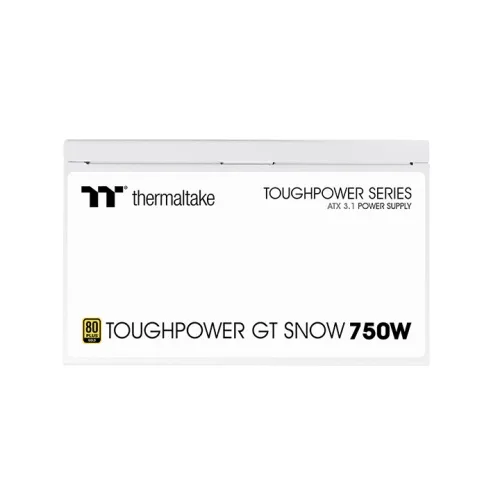 Fuente Certificada Thermaltake 750W Toughpower GT 80 Plus Gold Snow White Full Modular PS-TPT-0750FNFAGG-W