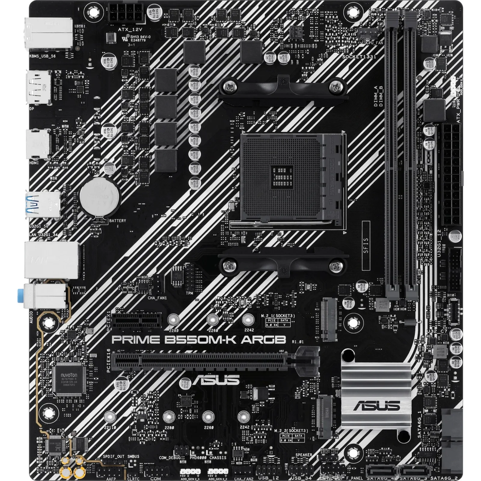 Motherboard Amd Asus Prime B550M-K ARGB AM4