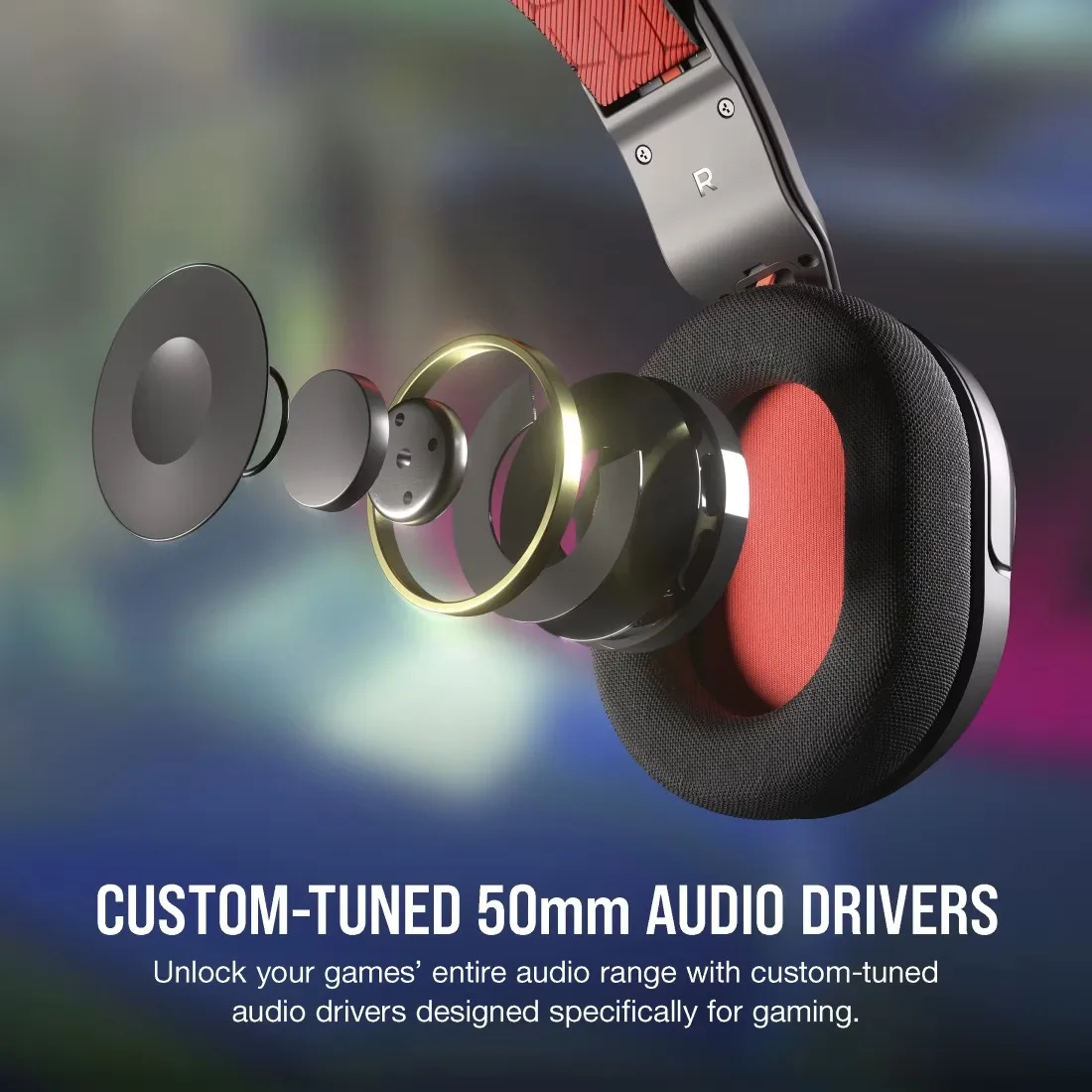 Perifericos Auricular Corsair HS35 V2 Red Gamer CA-9011384-NA