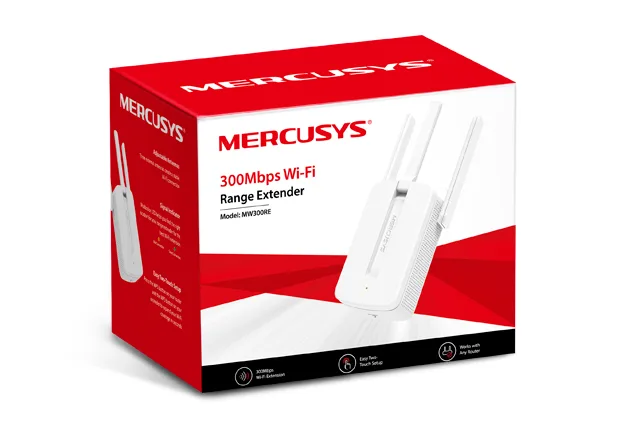 Conectividad Repetidor WiFi Mercusys Single Band 300mbps MW300RE