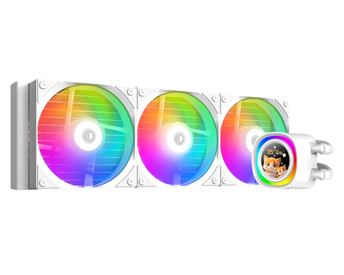 Refrigeracion Water Cooler ID-Cooling FX360 LCD ARGB White FX360 LCD WHITE