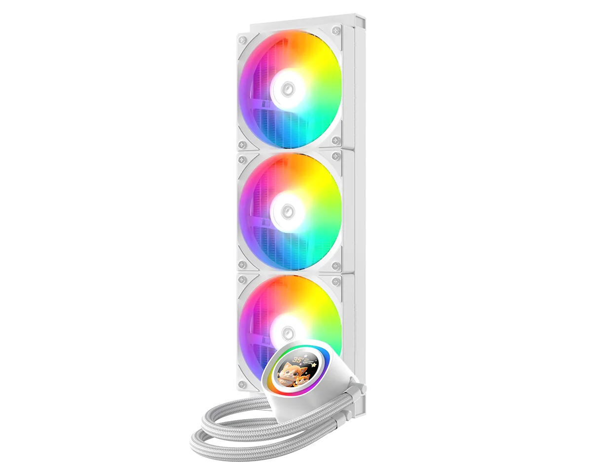 Refrigeracion Water Cooler ID-Cooling FX360 LCD ARGB White FX360 LCD WHITE