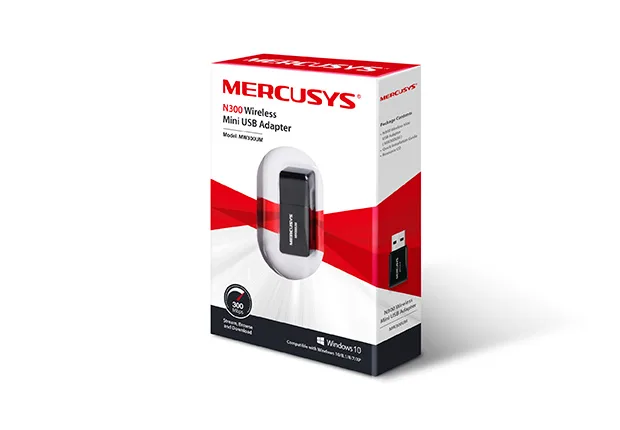 Conectividad Placas WiFi Single Band Mercusys N300 300mbps MW300UM