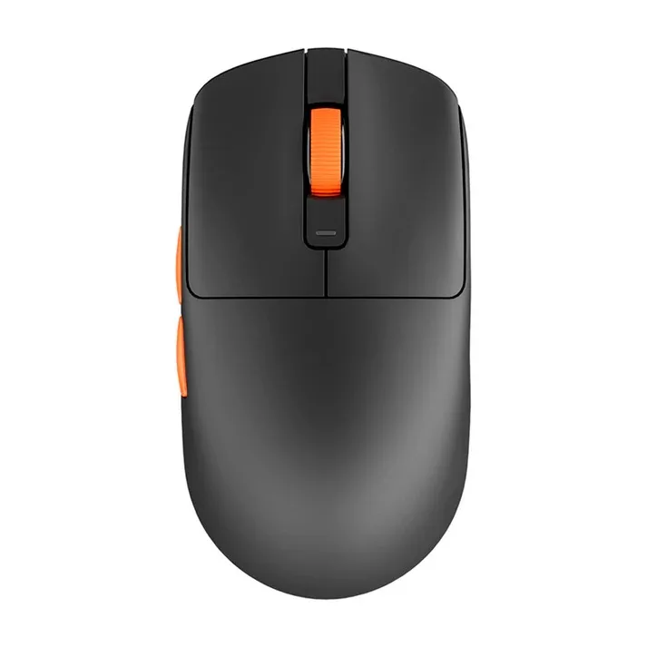 Perifericos Mouse Inalambrico Royal Kludge M30 Black Orange Gamer M30-BO