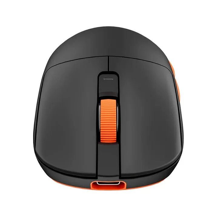Perifericos Mouse Inalambrico Royal Kludge M30 Black Orange Gamer M30-BO