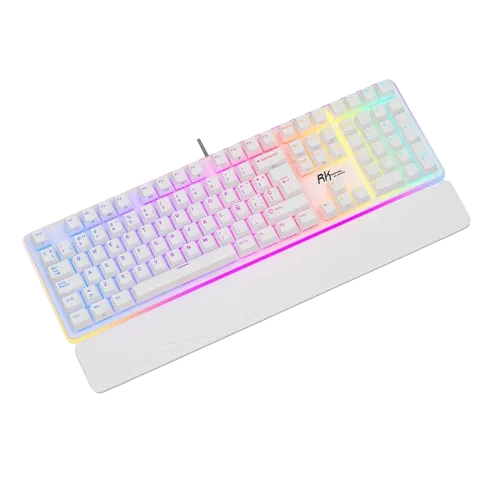 Perifericos Teclado USB Royal Kludge RK918 White Switch Brown Gamer Mecanico