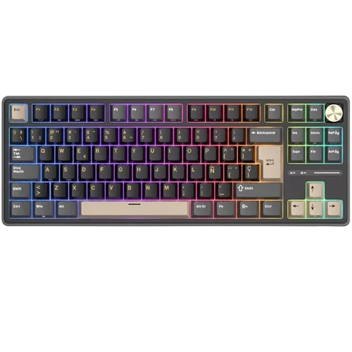 Perifericos Teclado USB Royal Kludge R87 Pro Phantom Switch Brown Gamer Mecanico