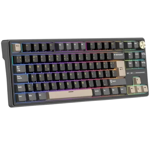 Perifericos Teclado USB Royal Kludge R87 Pro Phantom Switch Brown Gamer Mecanico