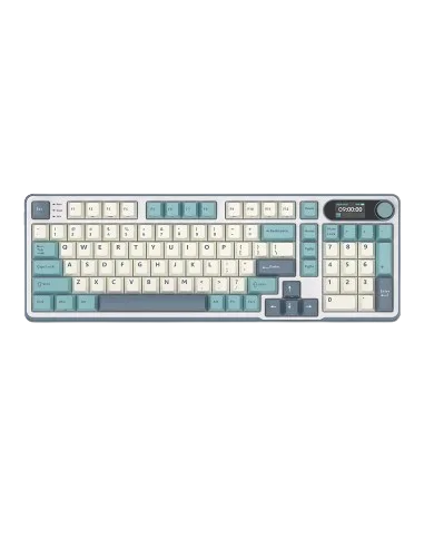 Perifericos Teclado Inalambrico Royal Kludge RK-S98 Light Cloud Switch Brown Gamer Mecanico BT