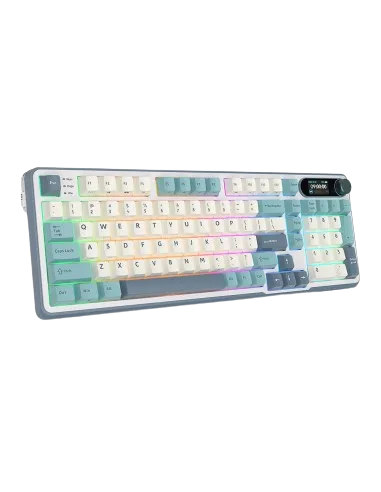 Perifericos Teclado Inalambrico Royal Kludge RK-S98 Light Cloud Switch Brown Gamer Mecanico BT