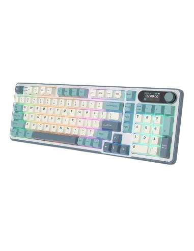 Perifericos Teclado Inalambrico Royal Kludge RK-S98 Light Cloud Switch Brown Gamer Mecanico BT