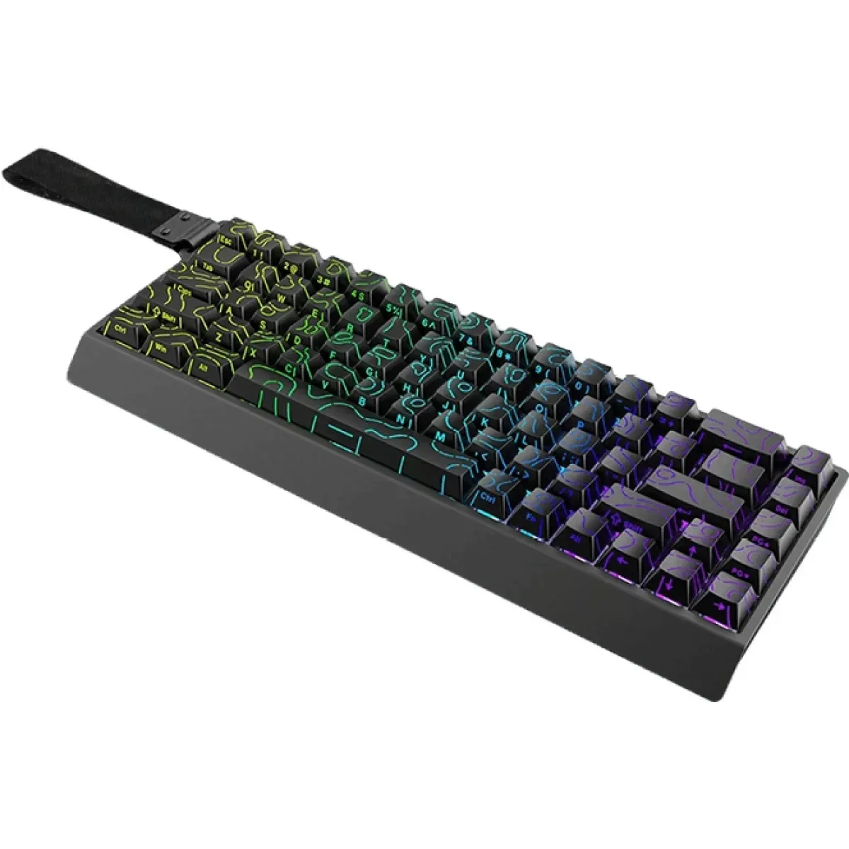 Perifericos Teclado USB Irok Mercury68 Max Black RGB Switch Starlight Gamer Magnetico