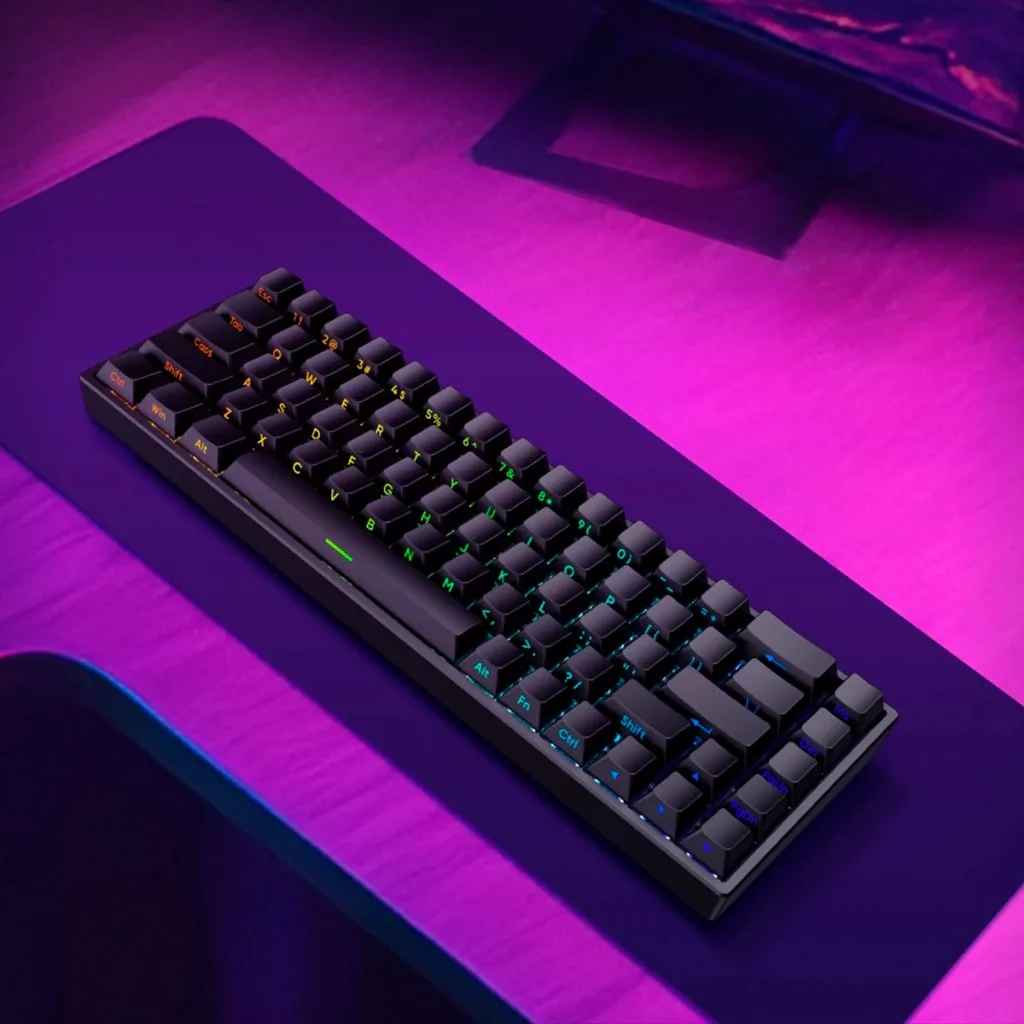 Perifericos Teclado USB Irok Mars68 Pro Black RGB Switch Purple Star Gamer Magnetico