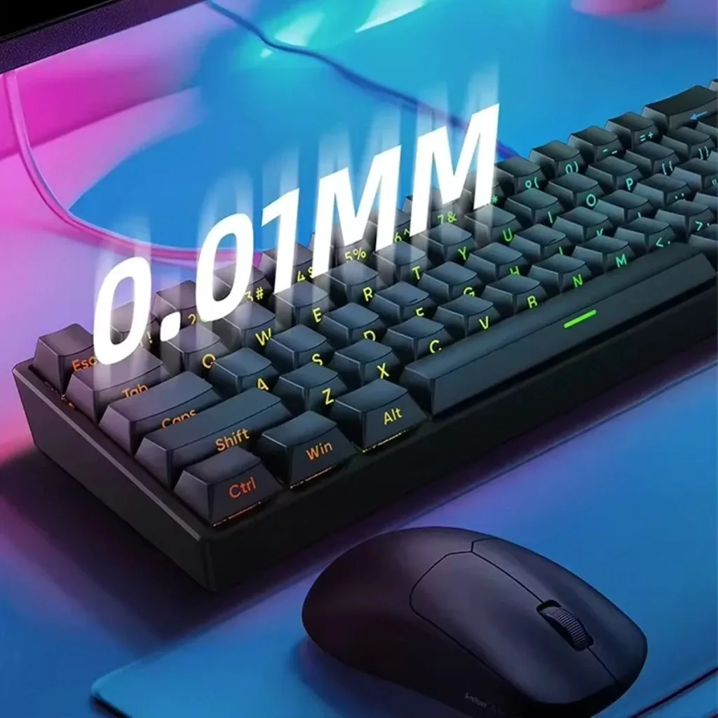 Perifericos Teclado USB Irok Mars68 Pro Black RGB Switch Purple Star Gamer Magnetico
