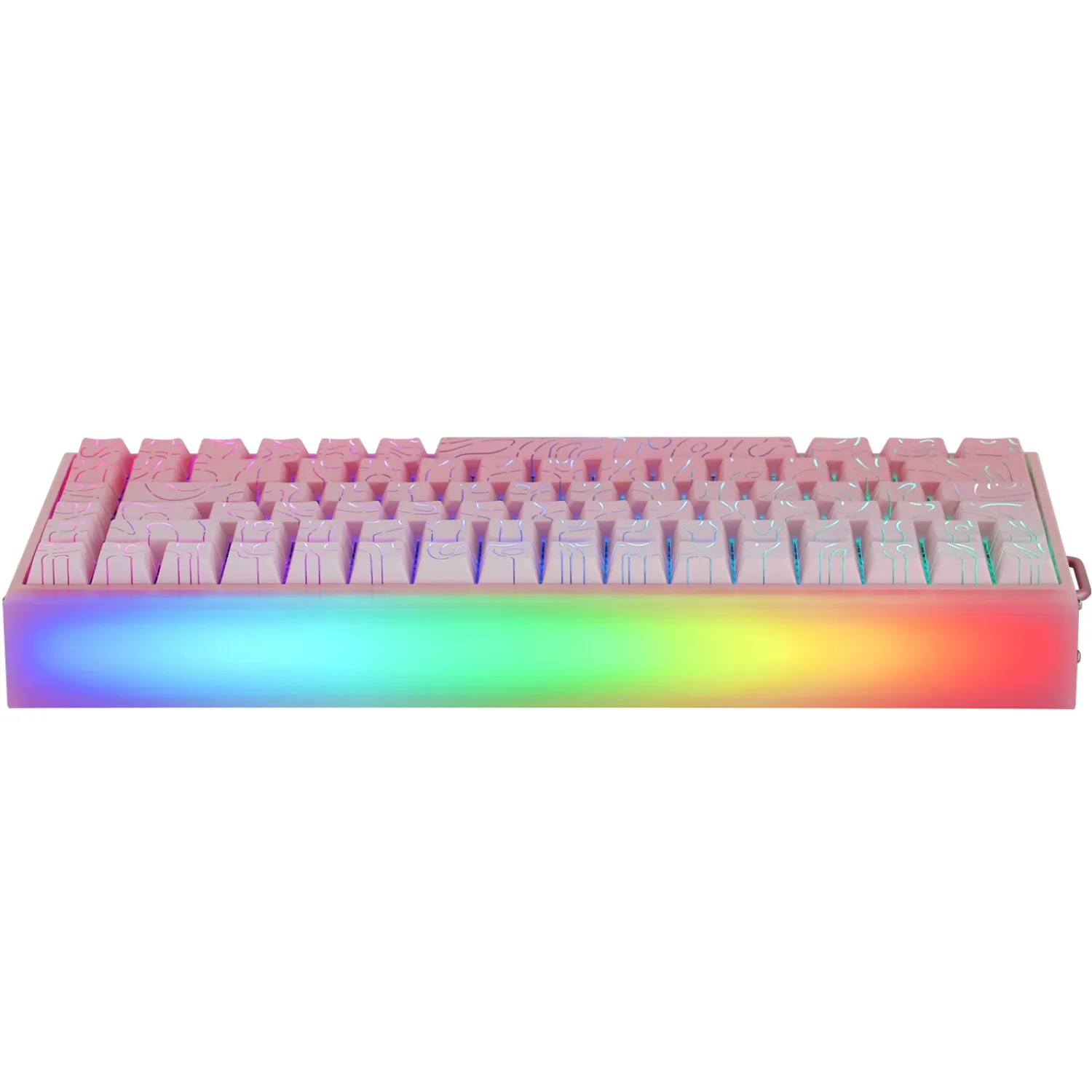 Perifericos Teclado USB Aula Hero 84HE Pink Side Engraving Switch Dragon King Gamer Magnetico
