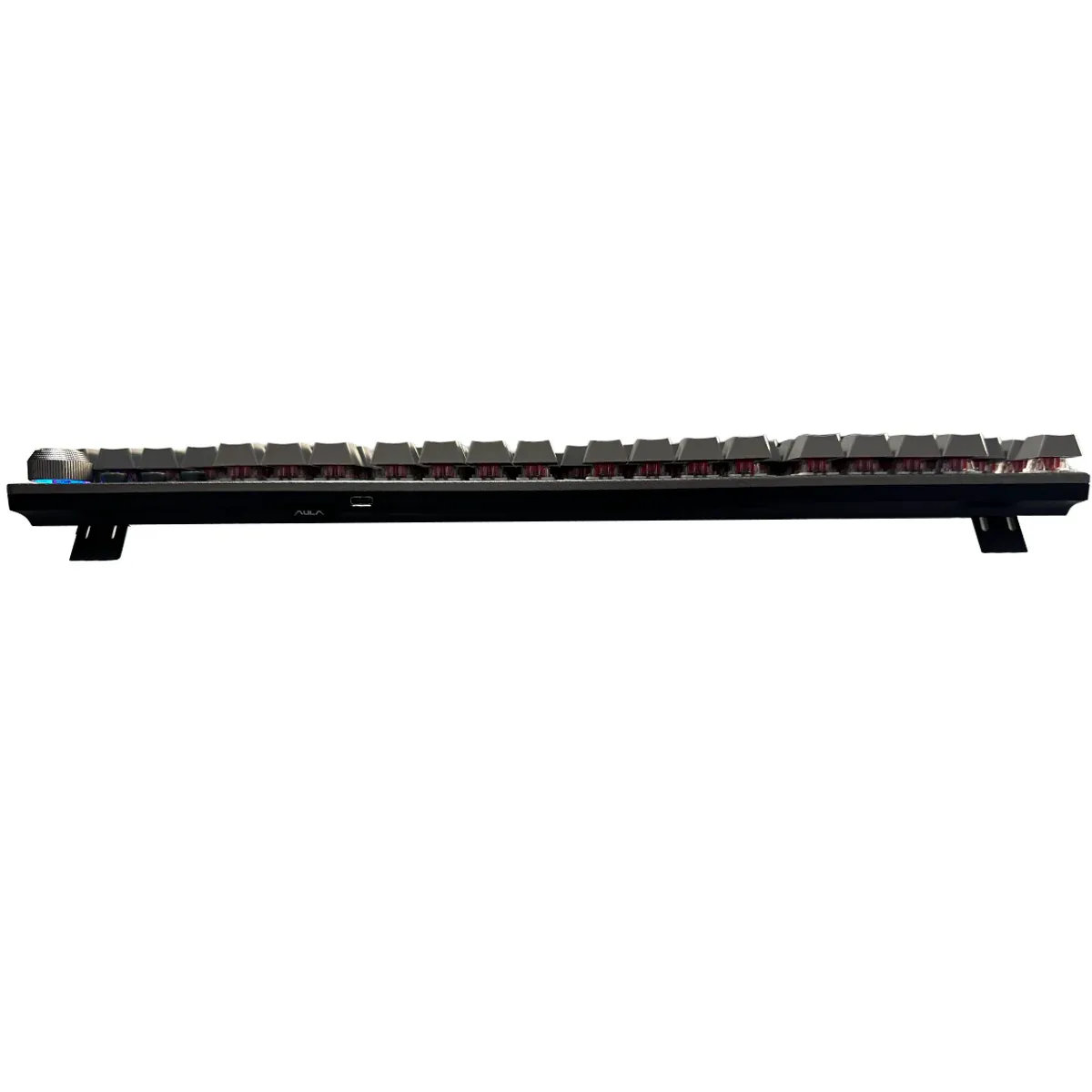 Perifericos Teclado Inalambrico Aula F2088 Air Gradient Gray + Red Axis Switch Brown Gamer Mecanico BT