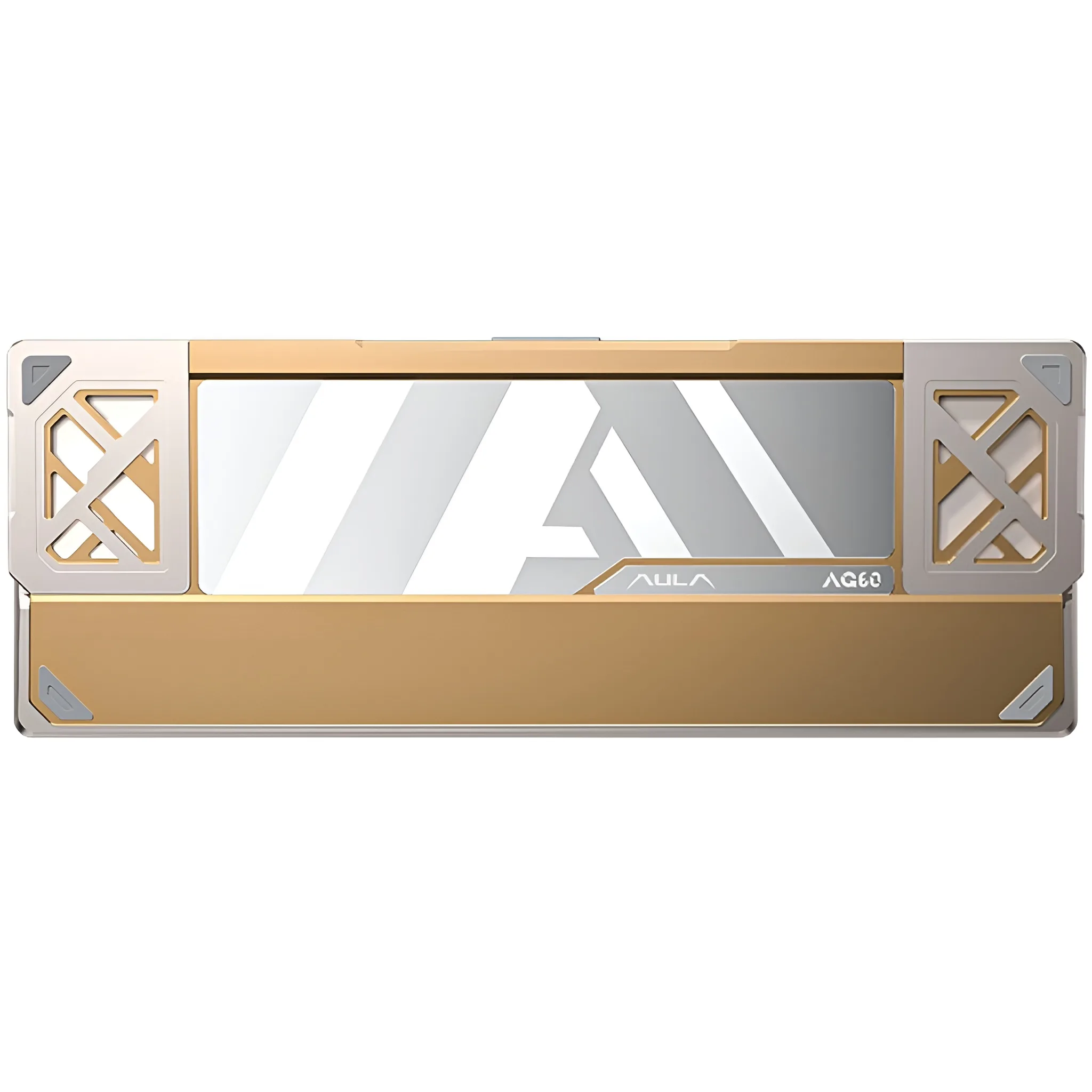 Perifericos Teclado USB Aula AG60 Pro Warm Silver + White Frosted Switch Aether Magnetico Gamer