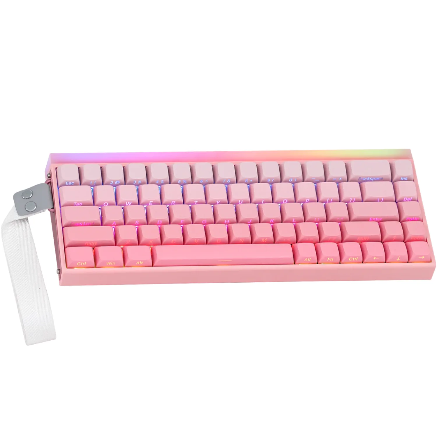 Perifericos Teclado USB Aula Hero 68HE Pink Switch Pluto Gamer Magnetico