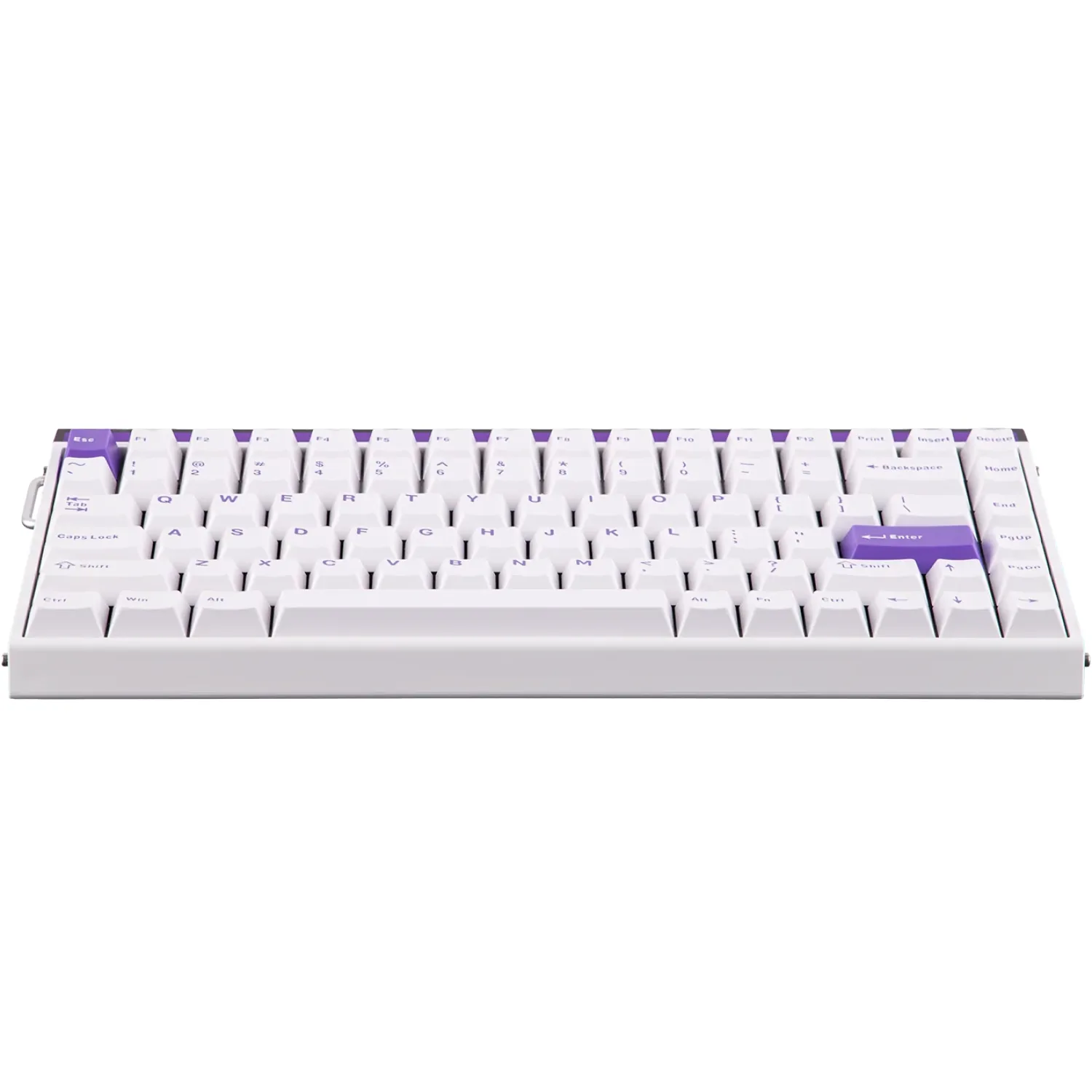 Perifericos Teclado USB Aula Hero 84HE White + Purple Switch Black King Gamer Magnetico